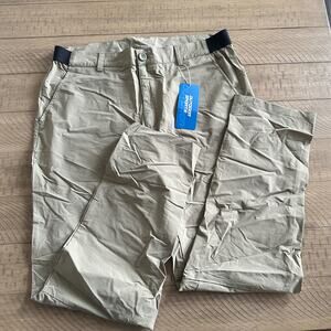 Khaki Outdoor Sports Pants Size 36 Lightweight Hiking Mens NWT